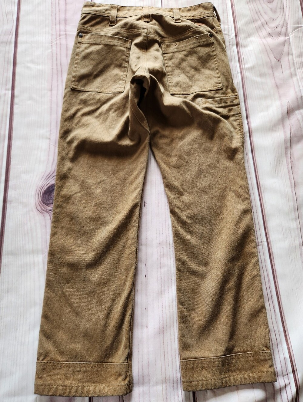 Smith & Rogue "Original Canvas Rogue Pant" Hemp Blend Tan | Men's Size 31x29 - Picture 6 of 13